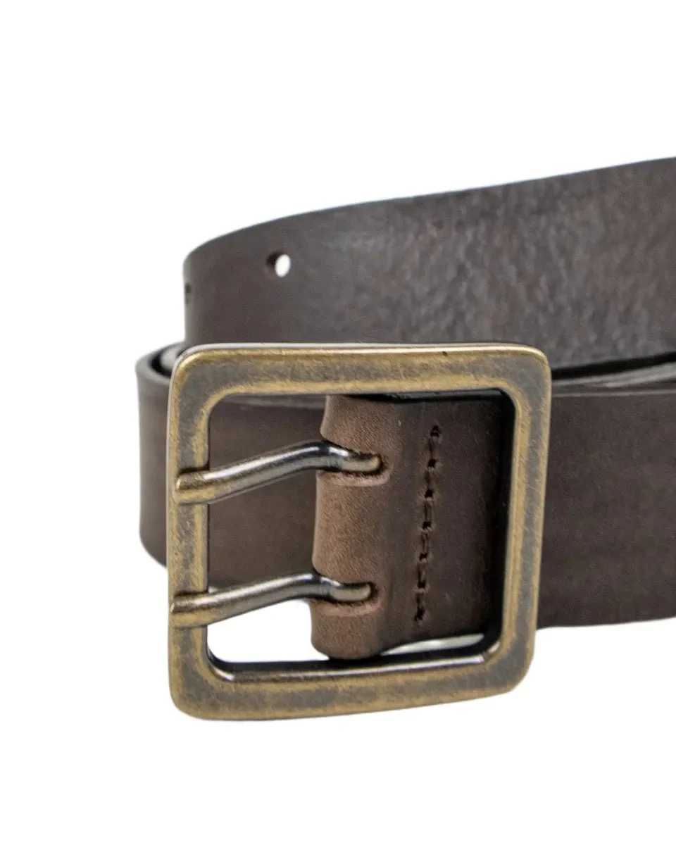 Lee - Läderbälte - Double Pin - Brun - Image 3