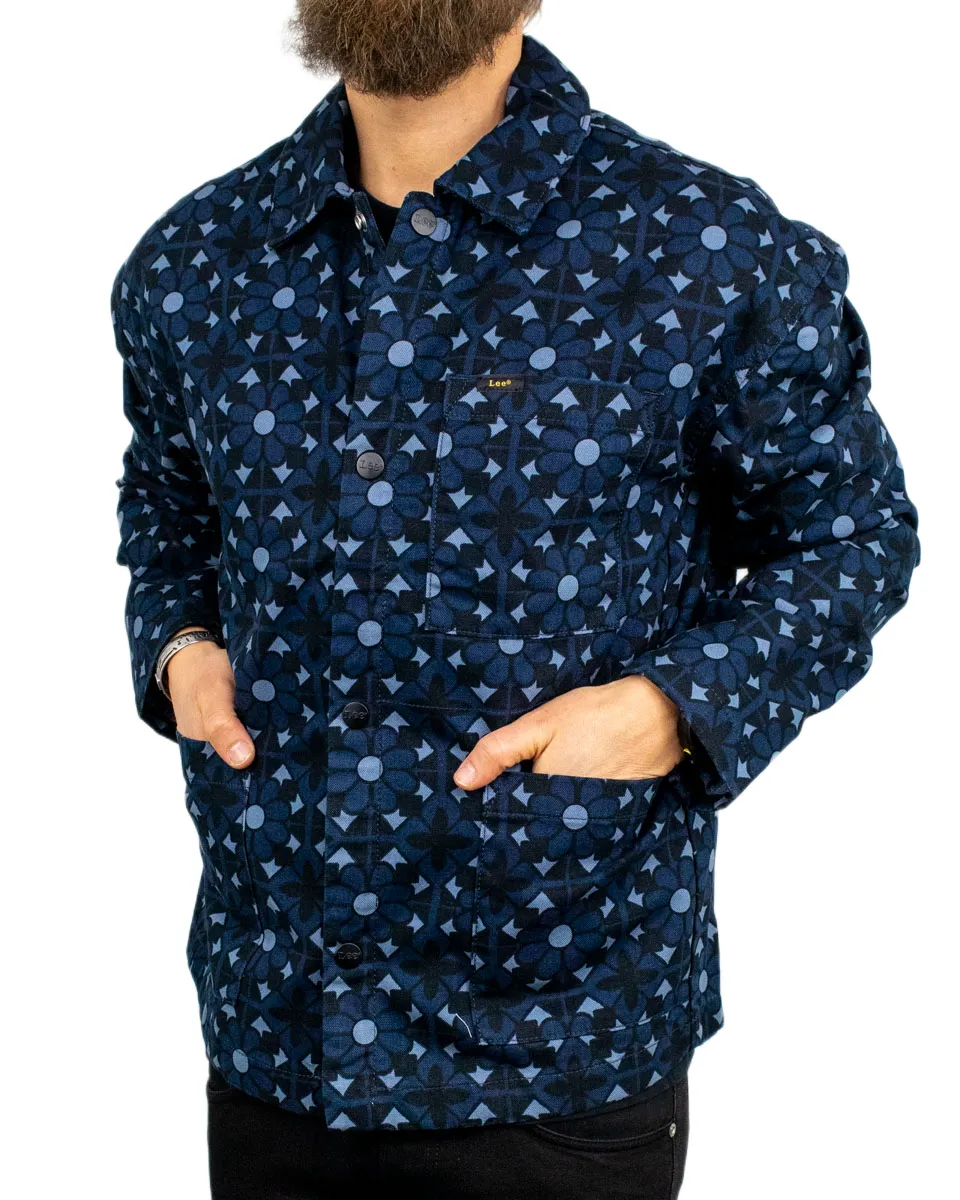 Lee - Jacka med Mönster - Geo Print - Blå - Image 4