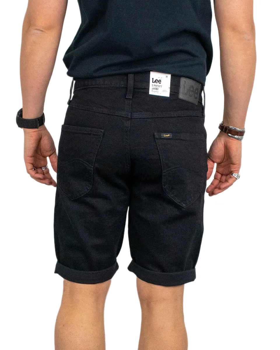 Lee - Jeansshorts - Clean 5 Pocket - Svart - Image 3