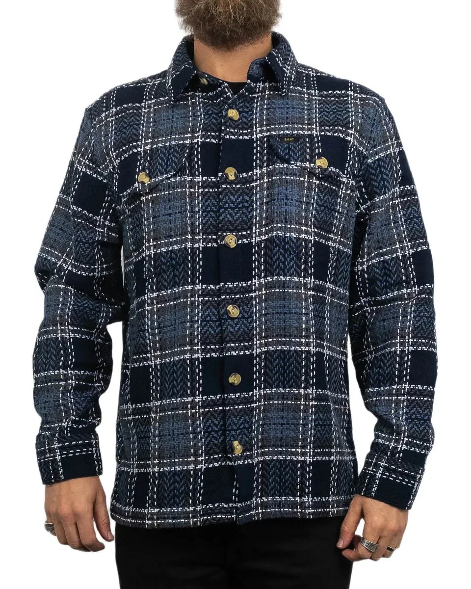 Lee - Skjorta Overshirt - Textured Rutig - Blå - Image 2