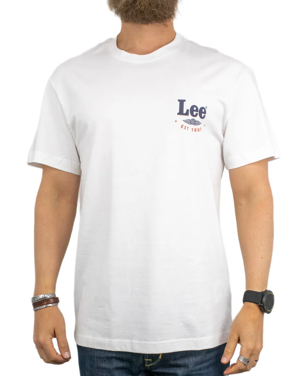 Lee - T-Shirt - Regular Stamp - Vit - Image 2