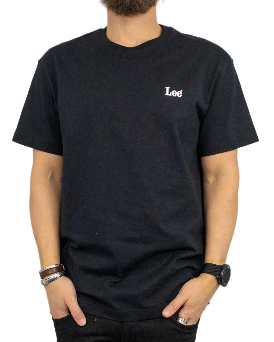 Lee -T-Shirt - Small logo - Box Fit - Svart - Image 4