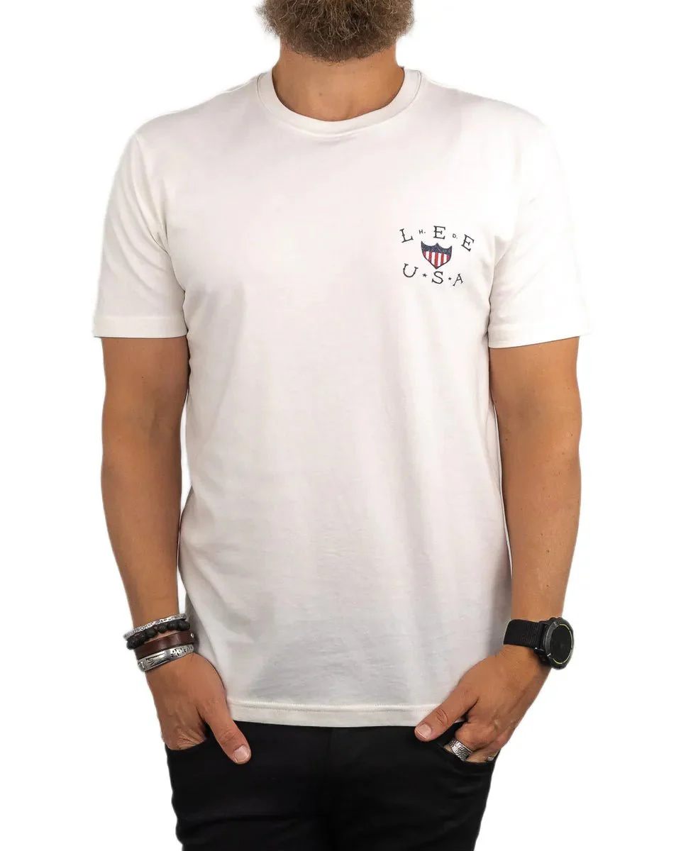 Lee - T-Shirt - USA Denim - Vit - Image 2