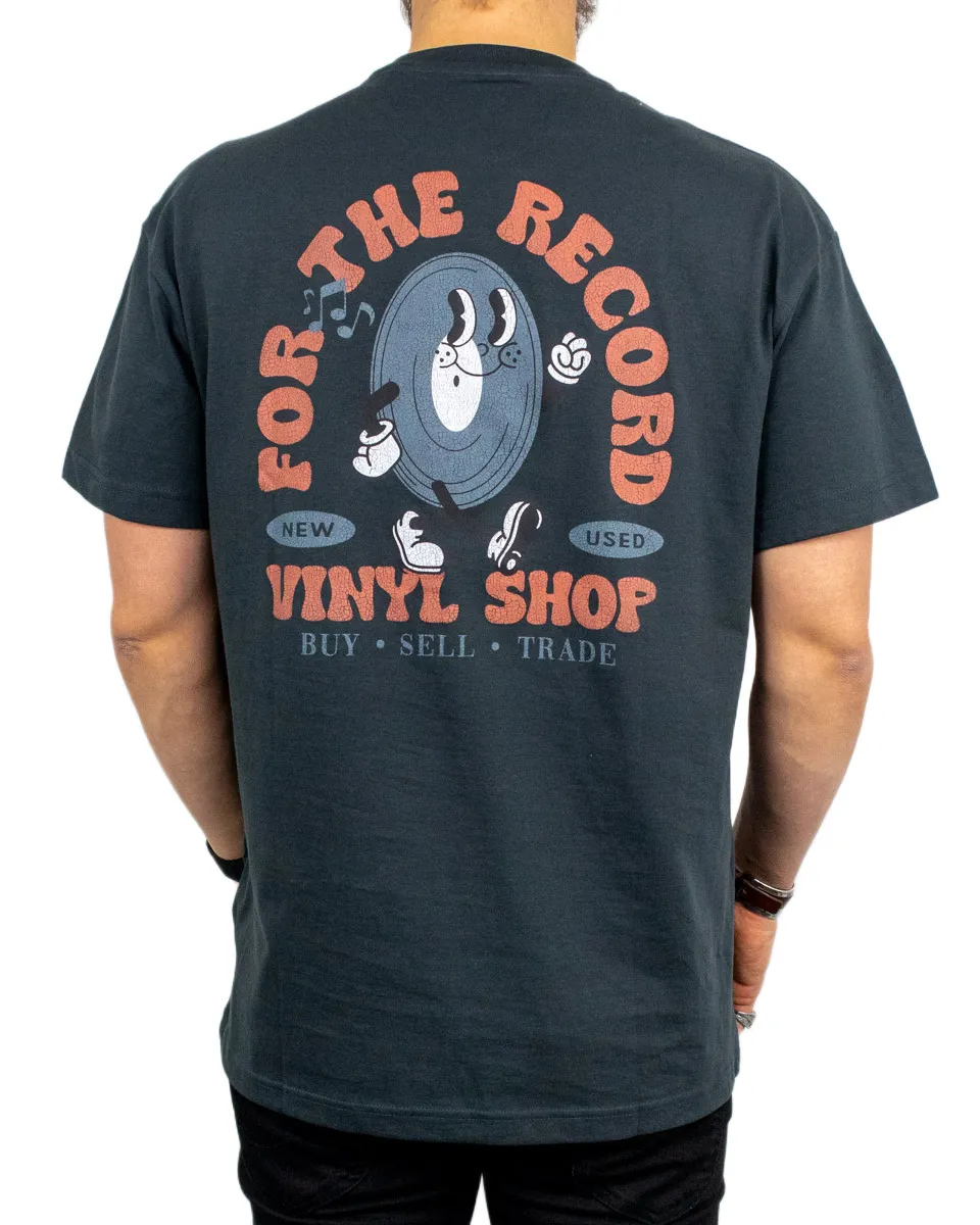 Lee - T-Shirt - Vinyl Shop - Tvättad Svart