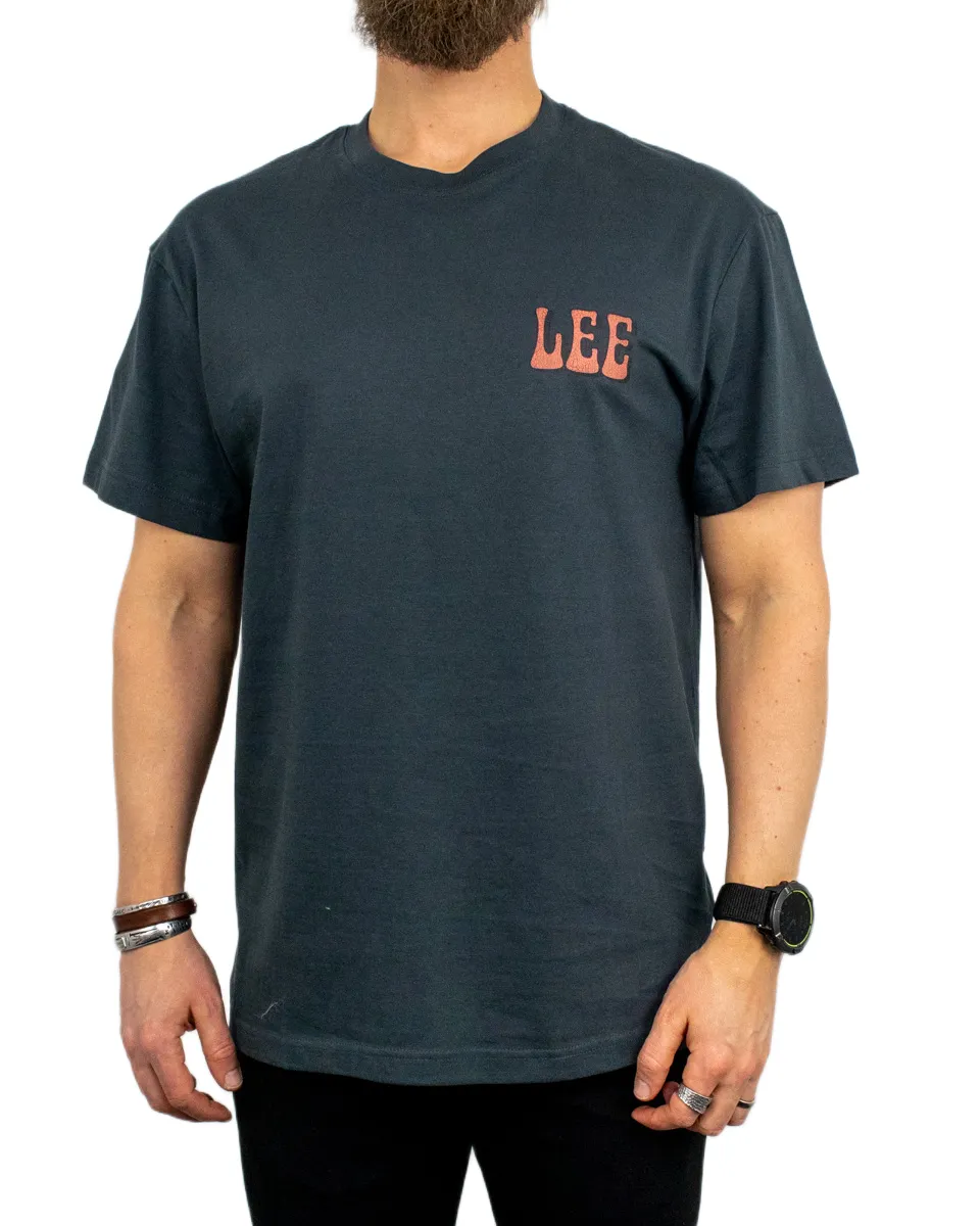 Lee - T-Shirt - Vinyl Shop - Tvättad Svart - Image 2