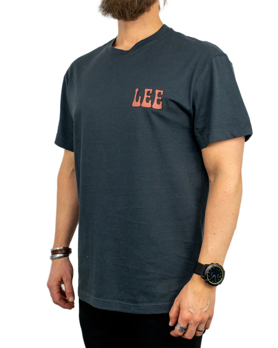 Lee - T-Shirt - Vinyl Shop - Tvättad Svart - Image 3