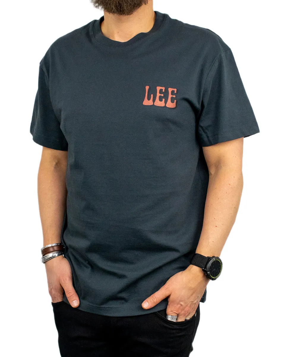 Lee - T-Shirt - Vinyl Shop - Tvättad Svart - Image 4