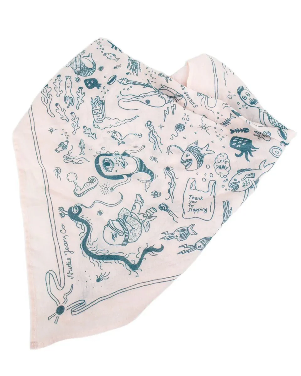 Nudie - Bandana - Ingrid - Deep sea Doodles - Rosa - Image 3