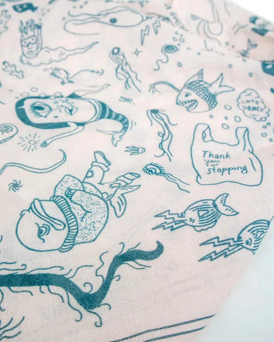 Nudie - Bandana - Ingrid - Deep sea Doodles - Rosa - Image 4