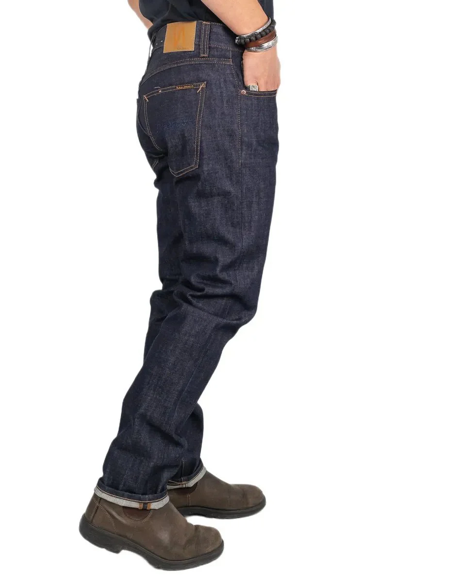 Nudie - Jeans - Gritty Jackson - Dry Old Otvättade Jeans - Blå - Image 5