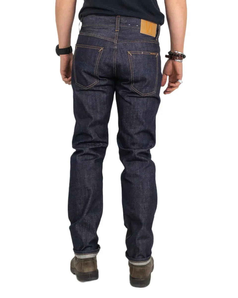 Nudie - Jeans - Gritty Jackson - Dry Old Otvättade Jeans - Blå - Image 6