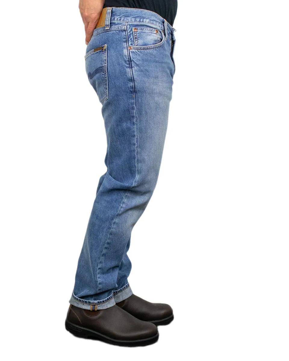 Nudie - Jeans - Gritty Jacksson - Cool Blue - Blå - Image 4