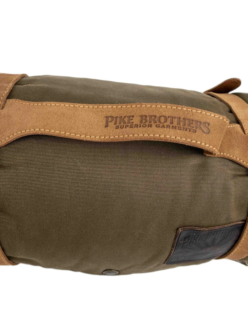 Pike Brothers - 1965 Survival Blanket vaxad filt - Khaki - Image 5