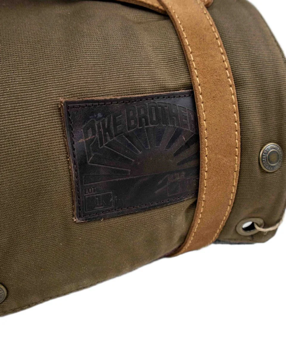 Pike Brothers - 1965 Survival Blanket vaxad filt - Khaki - Image 6