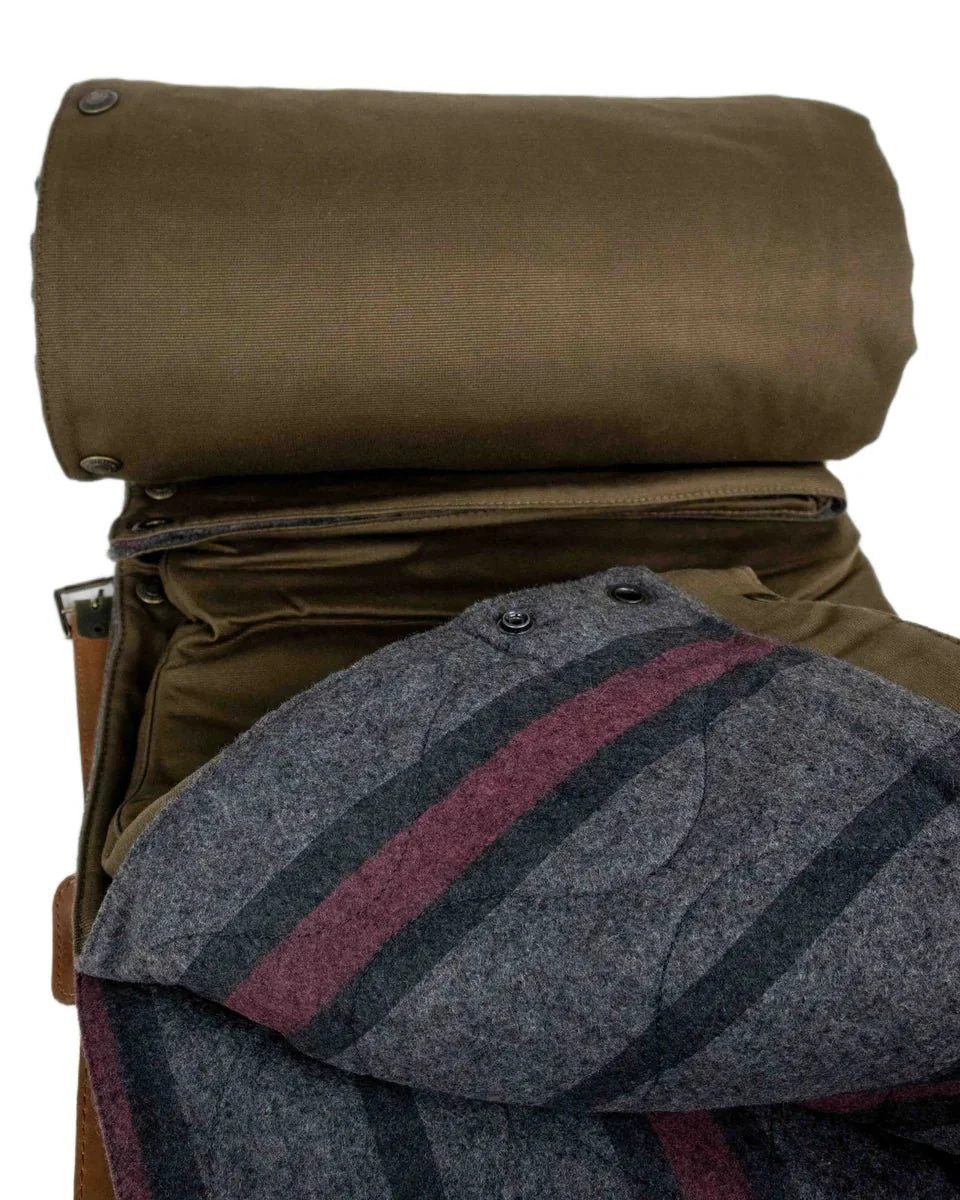 Pike Brothers - 1965 Survival Blanket vaxad filt - Khaki - Image 8