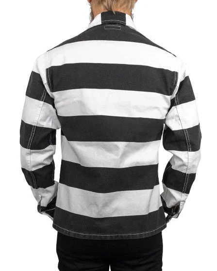 Pike Brothers - Canvas Jacka Randig - 1962 OG-107 Alcatraz - Vit/Svart - Image 5