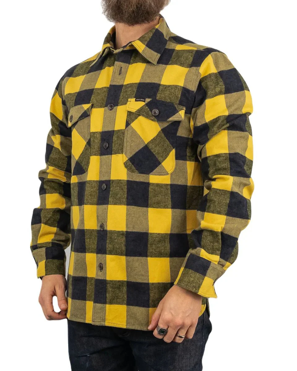 Pike Brothers - Flanellskjorta - 1943 CPO - Gul - Buffalo Yellow - Image 2