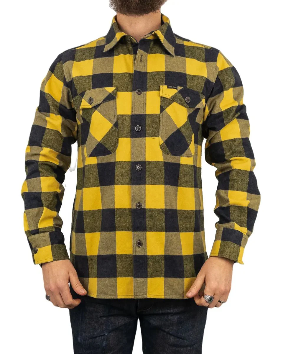 Pike Brothers - Flanellskjorta - 1943 CPO - Gul - Buffalo Yellow - Image 5
