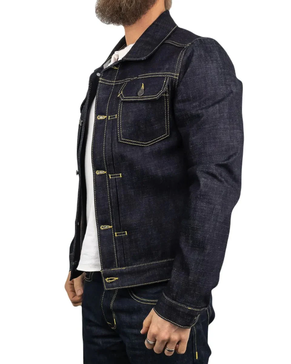 Pike Brothers - Jeansjacka 15Oz 1958 Roamer - Otvättad Indigo - Image 3