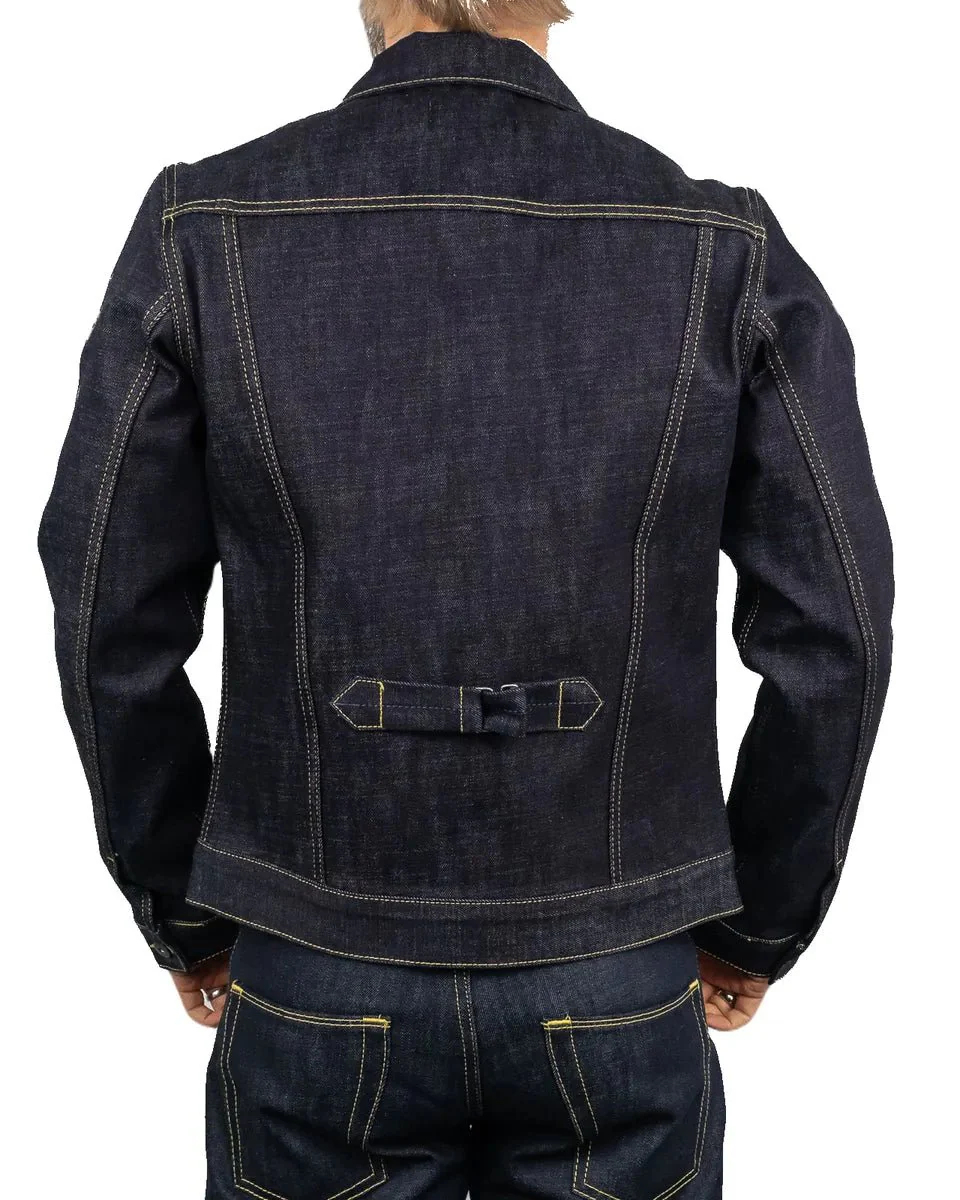 Pike Brothers - Jeansjacka 15Oz 1958 Roamer - Otvättad Indigo - Image 4