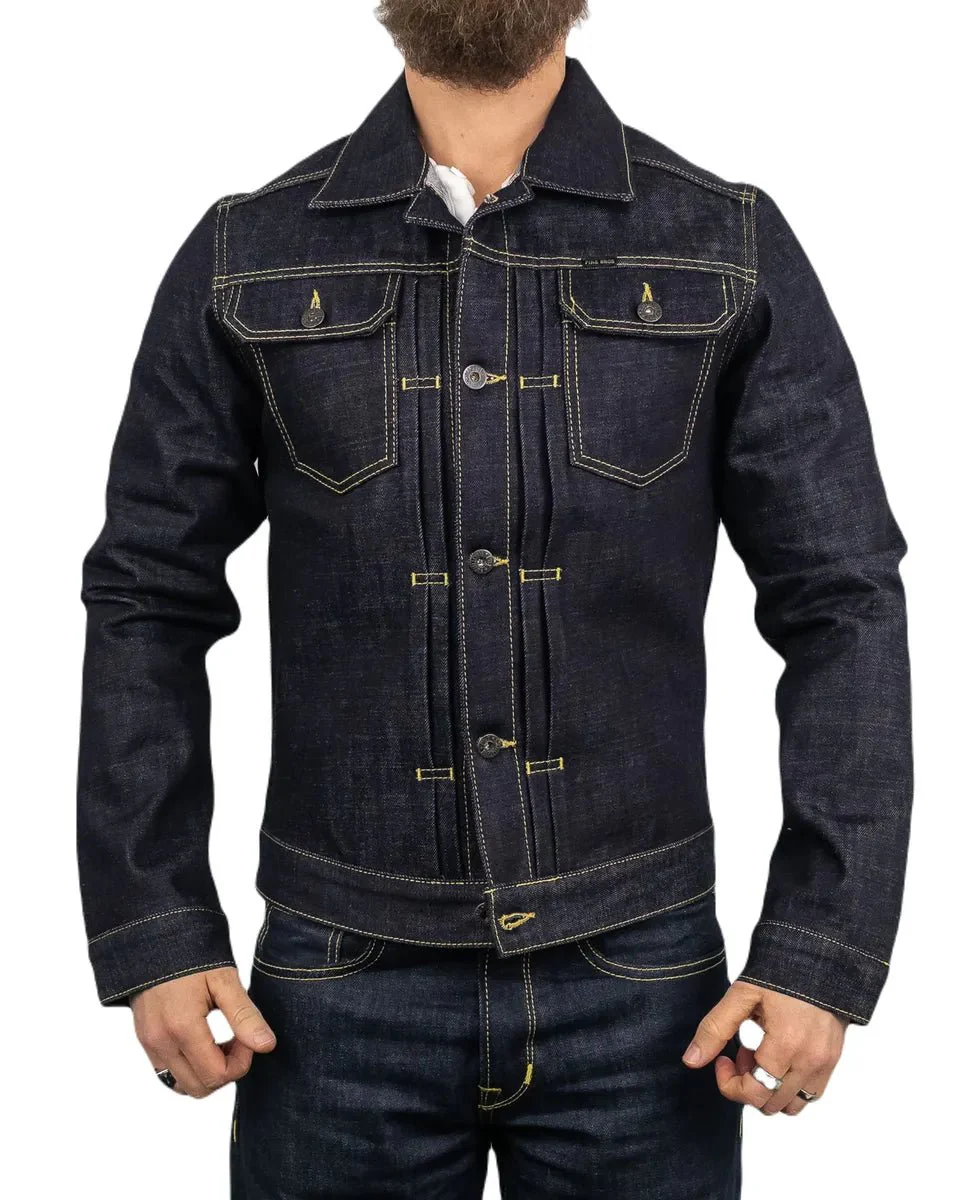 Pike Brothers - Jeansjacka 15Oz 1958 Roamer - Otvättad Indigo - Image 6
