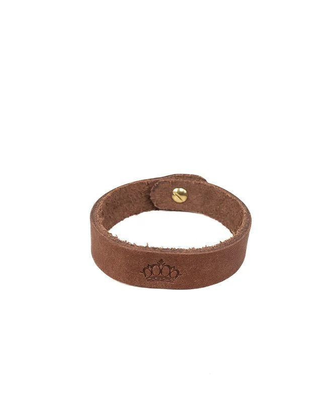 Pike Brothers - Läderarmband - 1967 logo - Brun - Image 4