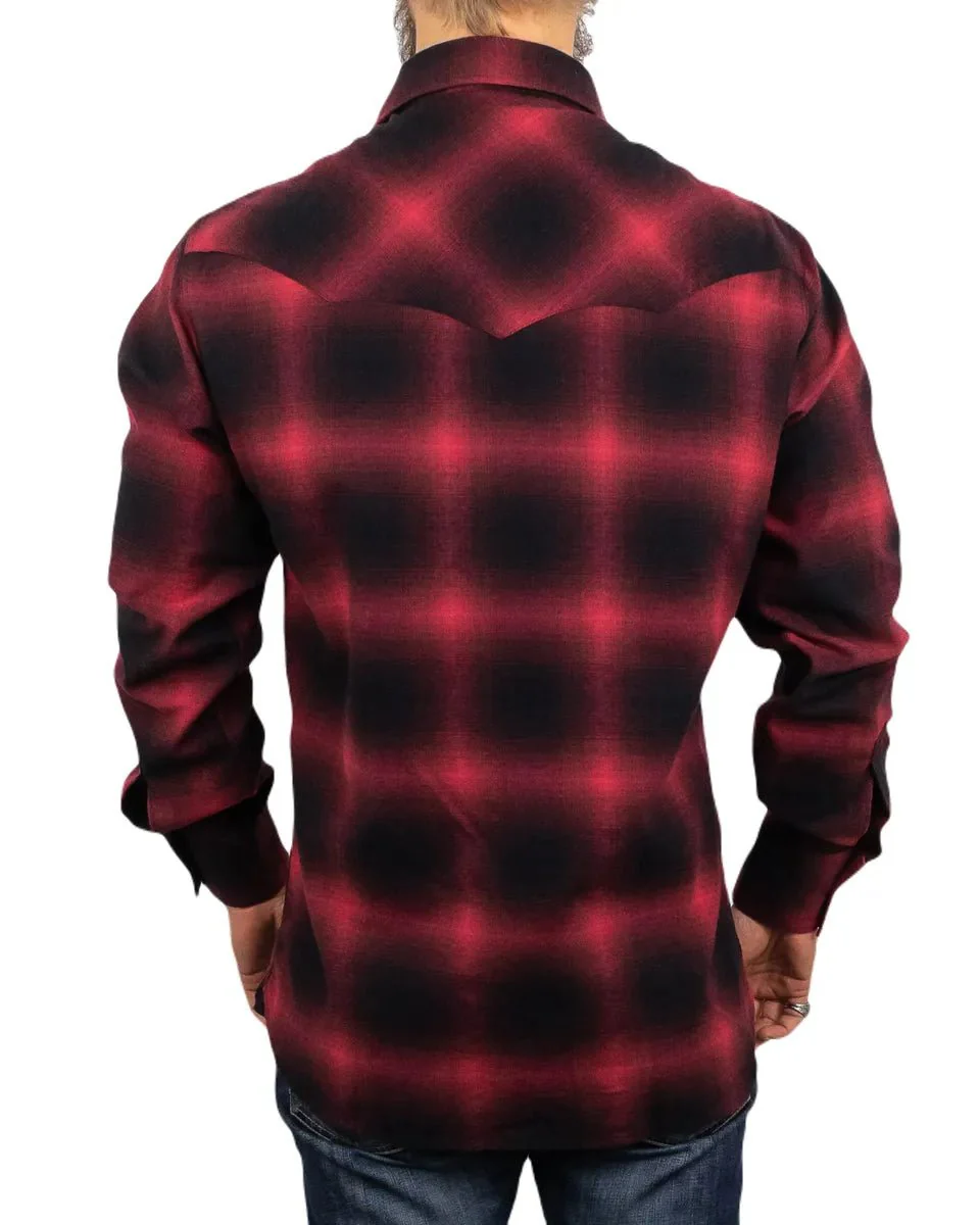 Pike Brothers - Rider Shirt 1952 Western - Nashville - Röd - Image 2