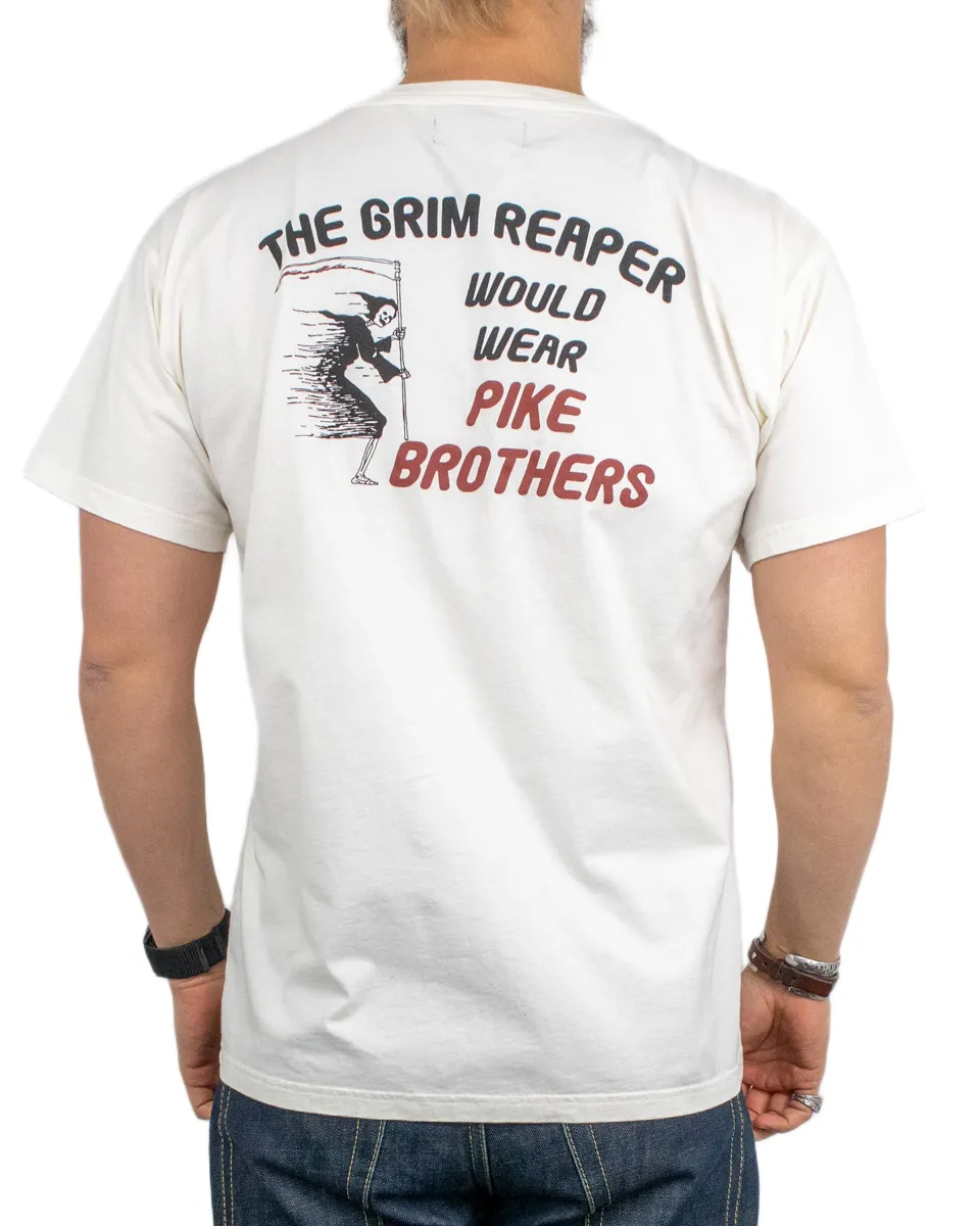 Pike Brothers - T-Shirt - Grim Reaper - Vit