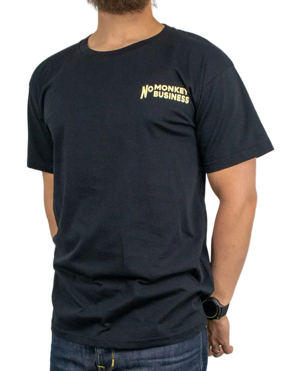 Pike Brothers - T-Shirt - No Monkey Business - Svart - Image 2
