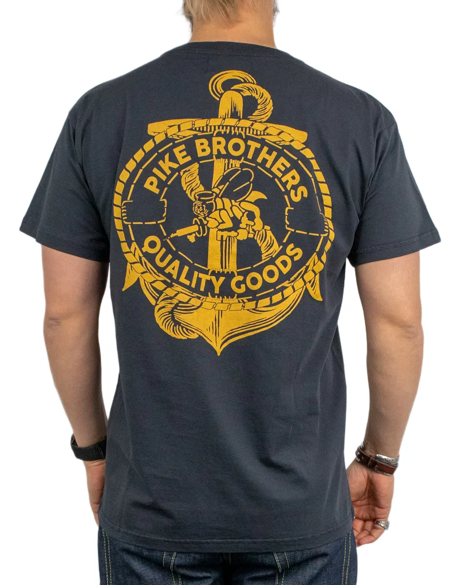 Pike Brothers - T-Shirt - Seabees - Marinblå
