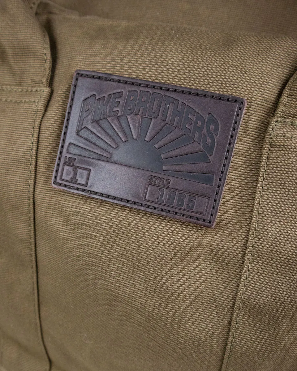 Pike Brothers - Vaxad Väska - 1965 D-Bag - Khaki - Image 2
