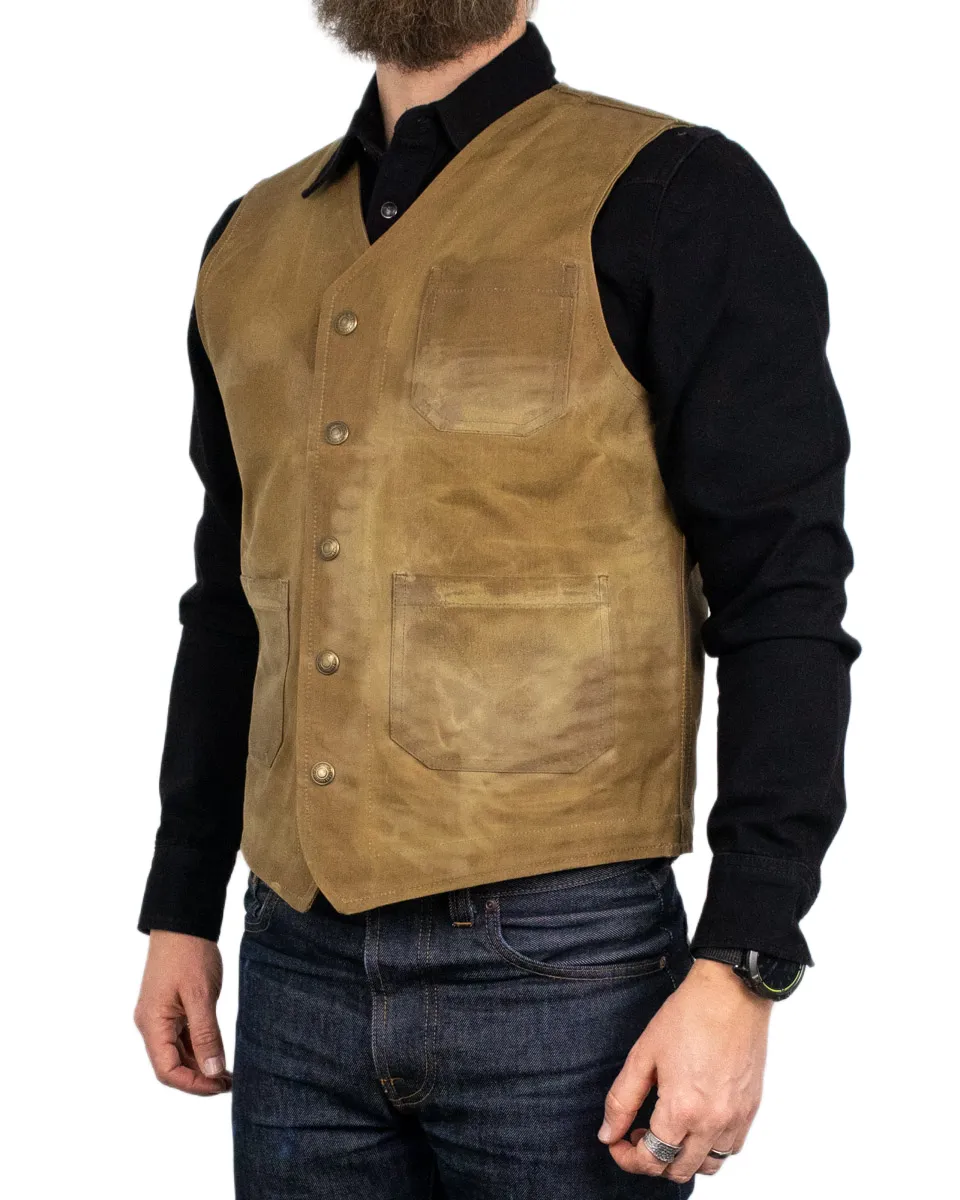 Pike Brothers - Vaxad Väst - 1937 Roamer Vest - Brun