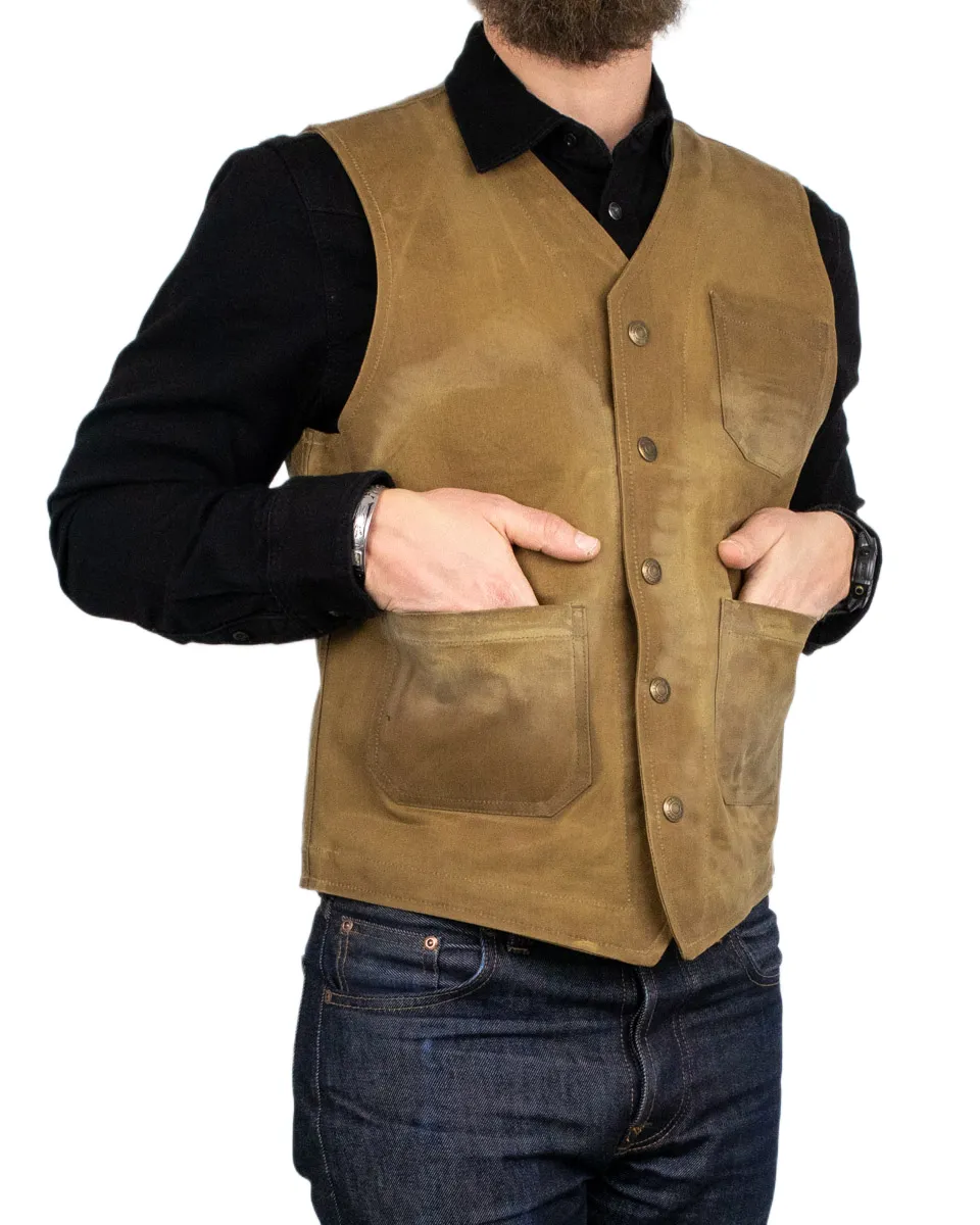 Pike Brothers - Vaxad Väst - 1937 Roamer Vest - Brun - Image 2