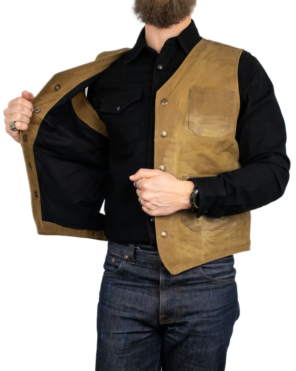 Pike Brothers - Vaxad Väst - 1937 Roamer Vest - Brun - Image 6