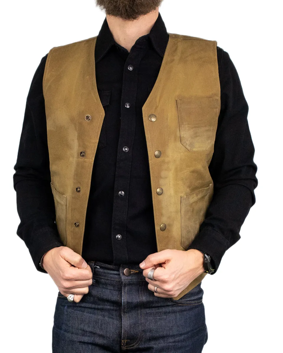 Pike Brothers - Vaxad Väst - 1937 Roamer Vest - Brun - Image 7