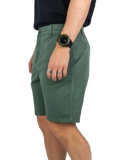 Resteröds - Chinos Shorts - Chin - Mörkgrön - Image 3