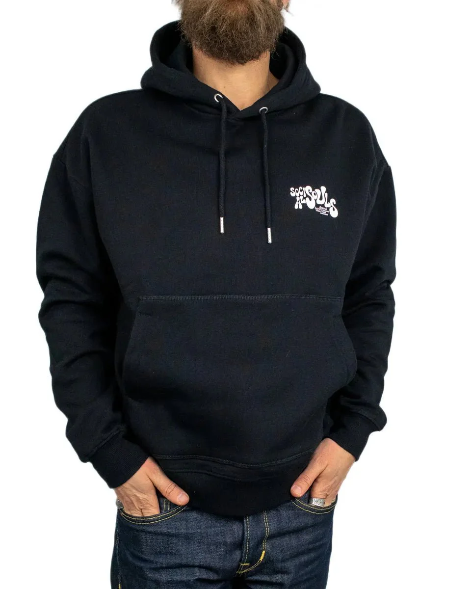 Resteröds - Hoodie - Jay Brösttryck - Svart