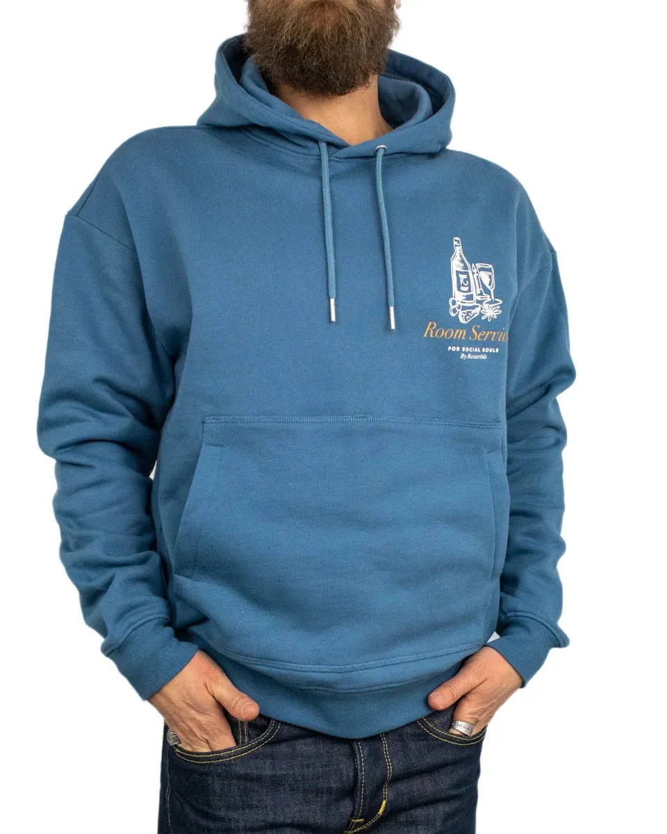 Resteröds - Hoodie - Room Service - Jay - Blå - Image 4