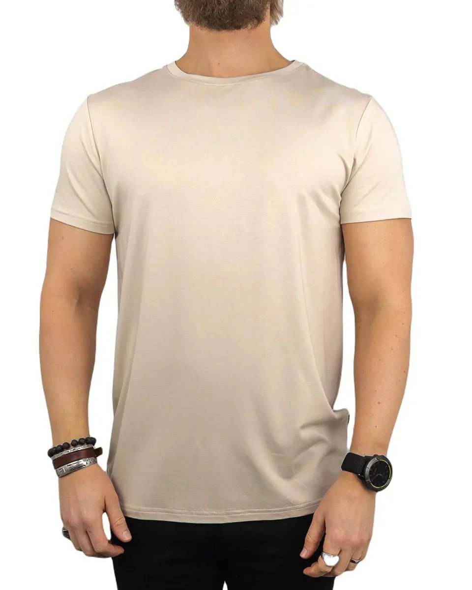 Resteröds - R-Neck Bambu T-Shirt - Ljusgrå - Image 2