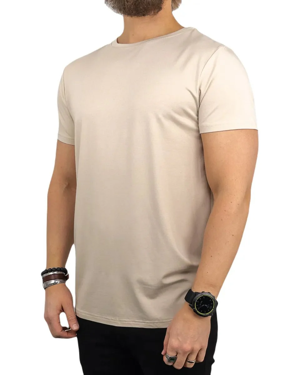 Resteröds - R-Neck Bambu T-Shirt - Ljusgrå - Image 4