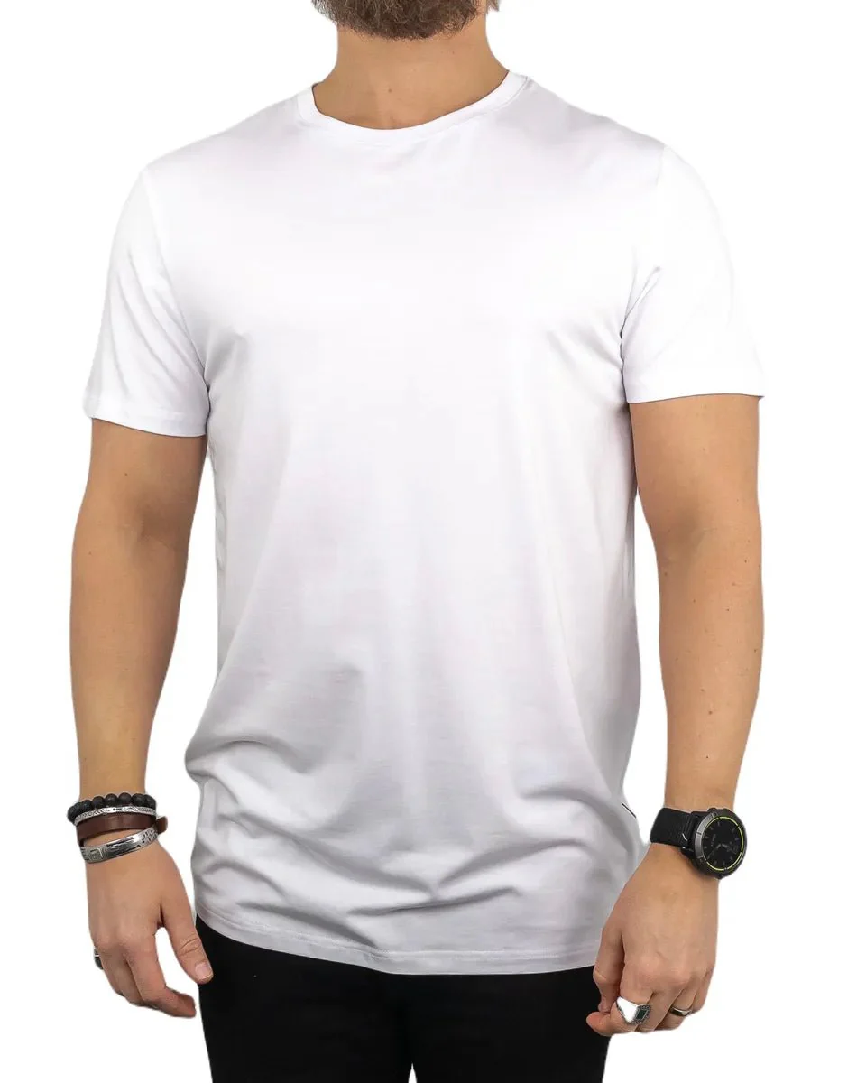 Resteröds - R-Neck Bambu T-Shirt - Vit - Image 2