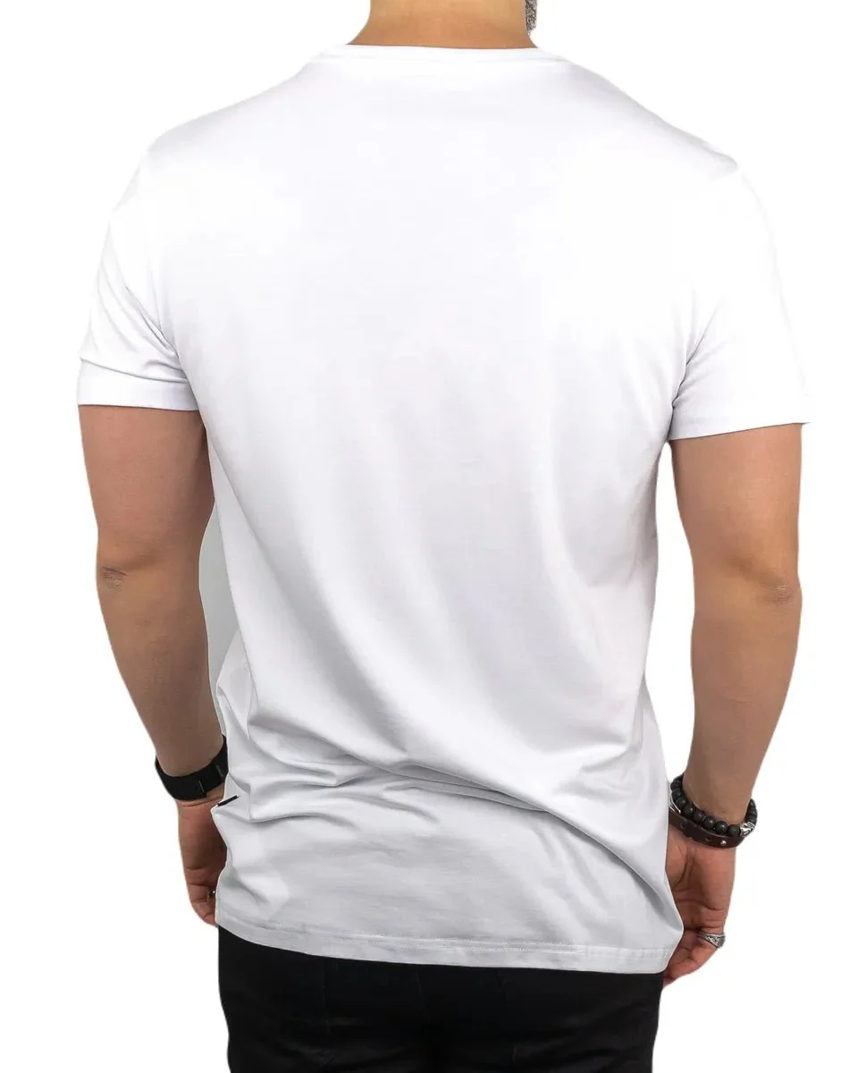 Resteröds - R-Neck Bambu T-Shirt - Vit - Image 4