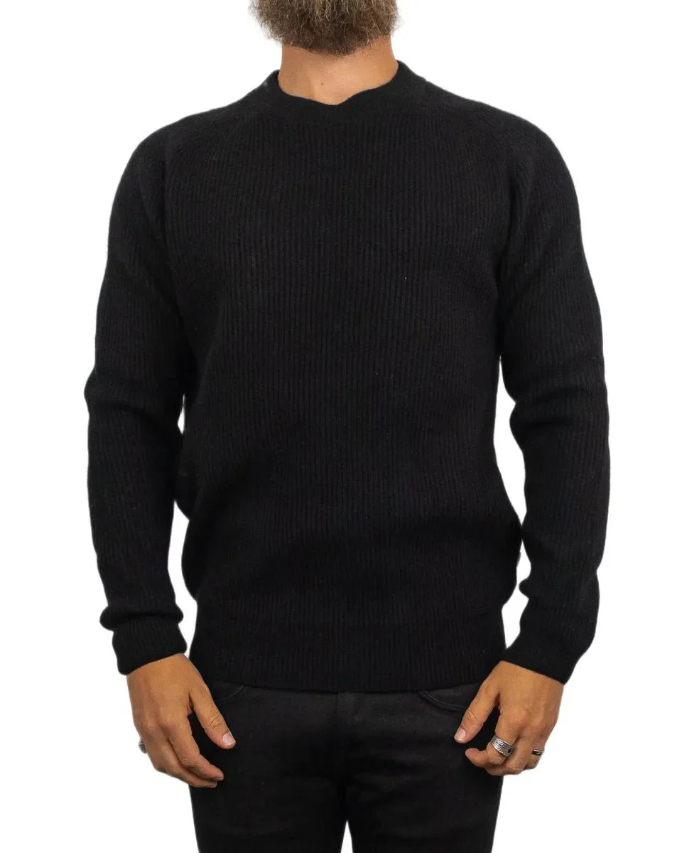 Resteröds - Ull Sweatshirt - Michael Pullover - Svart