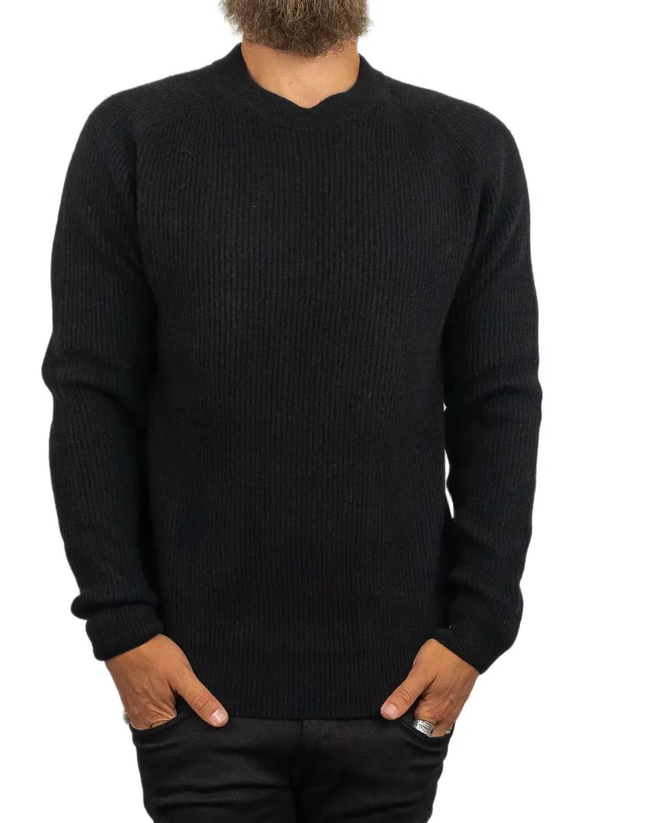 Resteröds - Ull Sweatshirt - Michael Pullover - Svart - Image 4