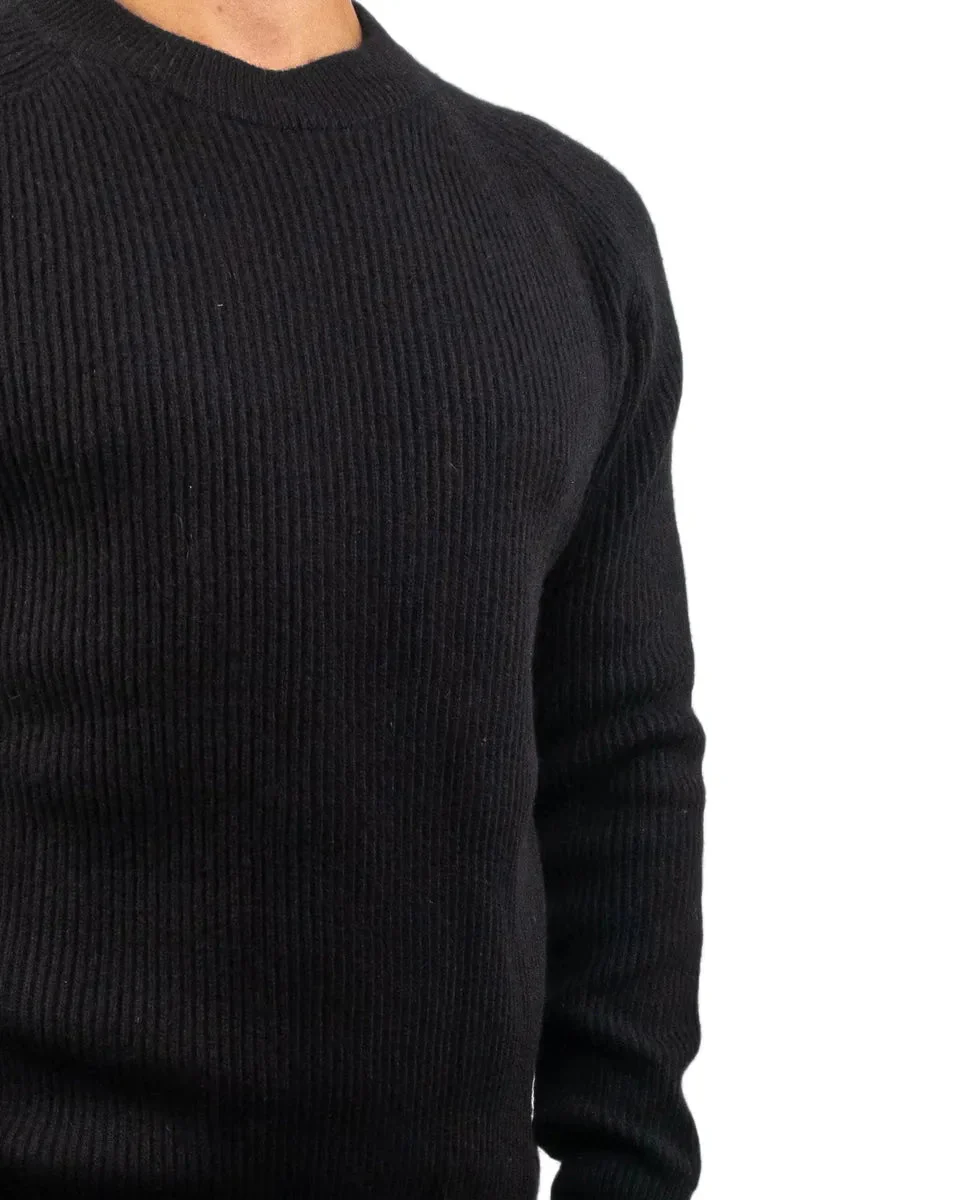 Resteröds - Ull Sweatshirt - Michael Pullover - Svart - Image 5