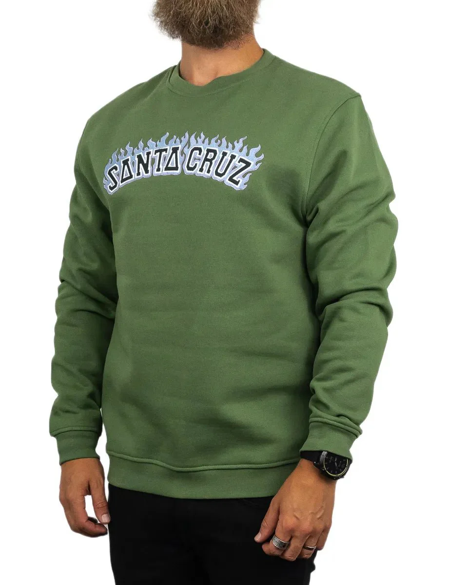 Santa Cruz - Sweatshirt - Burn Collegiate - Grön - Image 3