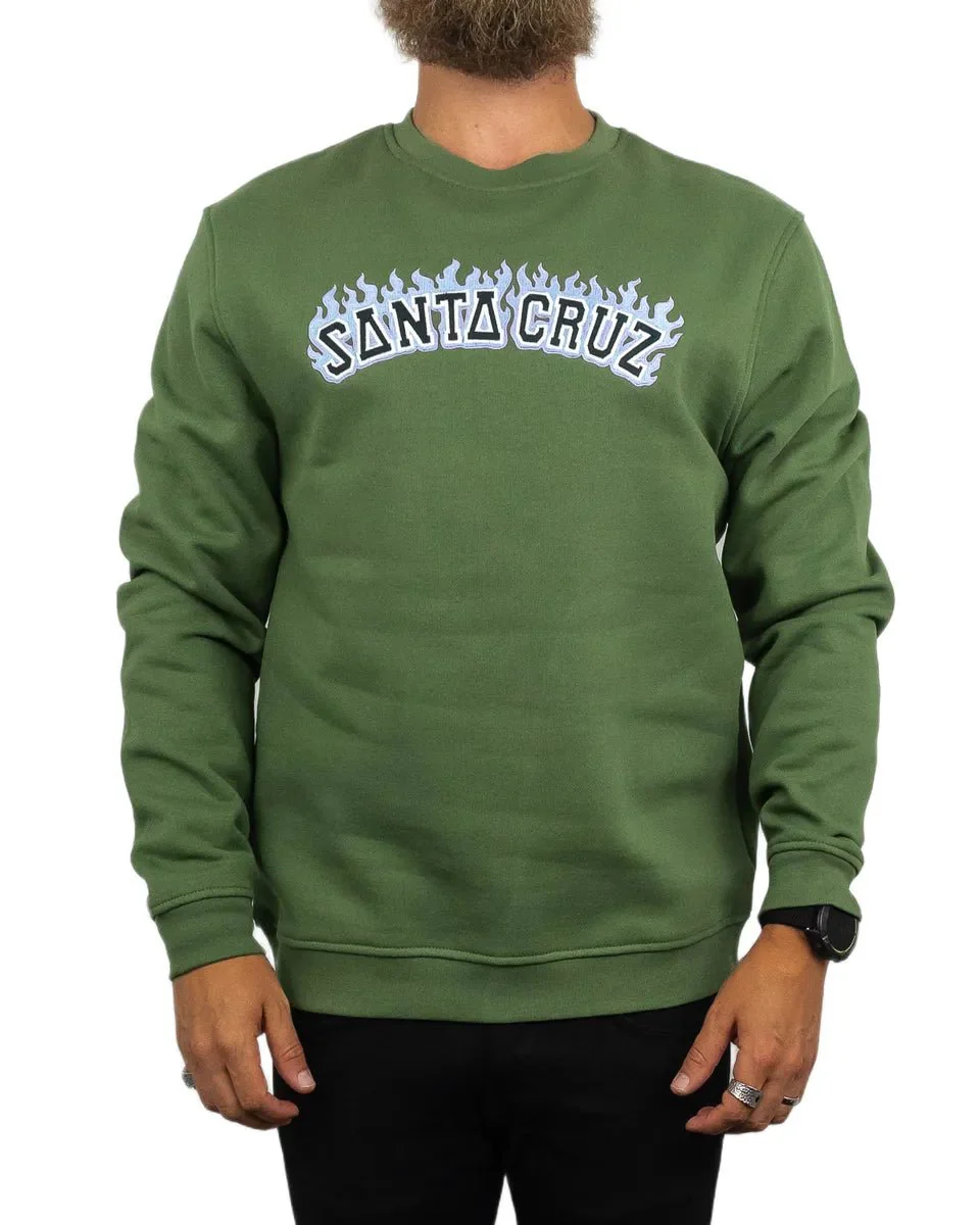 Santa Cruz - Sweatshirt - Burn Collegiate - Grön - Image 4