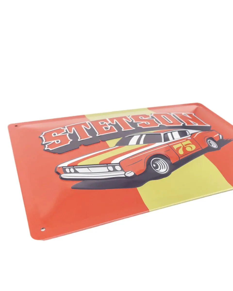 Stetson - Metallskylt - Bil 75 - Röd - Image 3