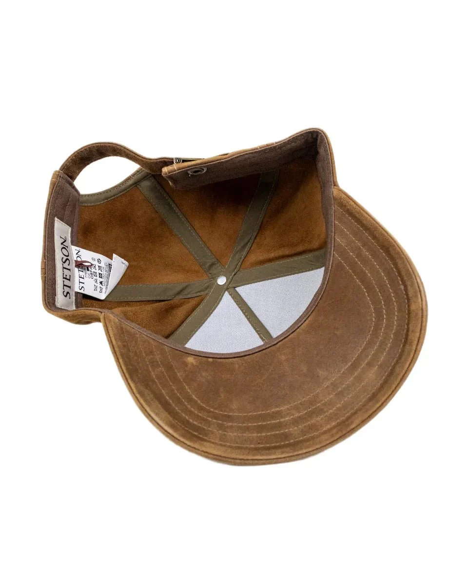 Stetson - Trucker Keps - Läder/Linne - Brun - Image 5