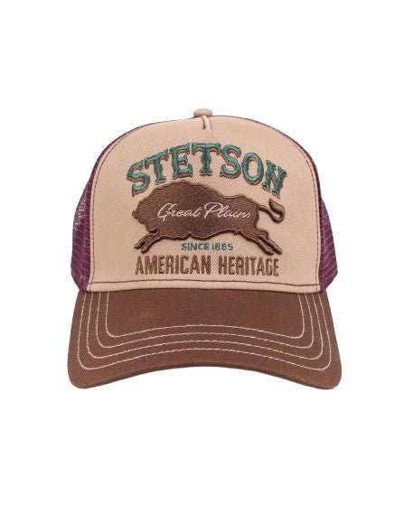 Stetson - Trucker keps Tjur - Great Plains - Brun/Lila - Image 2
